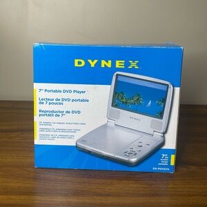 Dynex DX-PDVD7 Portable DVD Player 7" Silver New Open Box Tested Works
